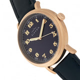 Elevon Felix Leather-Band Watch - Rose Gold/Blue ELE109-4