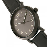 Elevon Felix Leather-Band Watch - Black ELE109-5