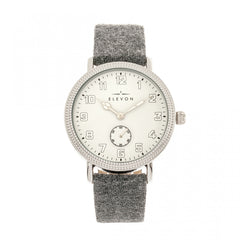 Elevon Northrop Leather-Band Watch - Grey/White