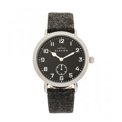 Elevon Northrop Leather-Band Watch - Charcoal/Black ELE110-2