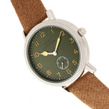 Elevon Northrop Leather-Band Watch - Camel/Green ELE110-5