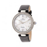 Empress Louise Mother-Of-Pearl Leather-Band Watch - Silver EMPEM2301