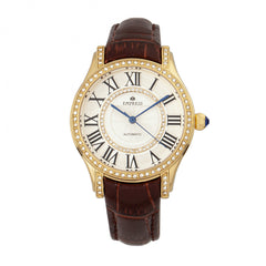 Empress Xenia Automatic Leather-Band Watch - Brown EMPEM2603