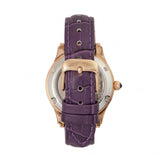 Empress Xenia Automatic Leather-Band Watch - Purple EMPEM2605