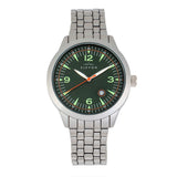 Elevon Atlantic Bracelet Watch w/Date - Silver/Green ELE119-2