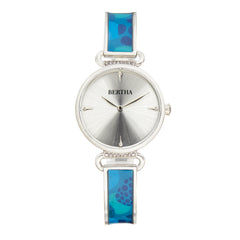 Bertha Katherine Enamel-Designed Bracelet Watch - Blue - BTHBS1302 BTHBS1302