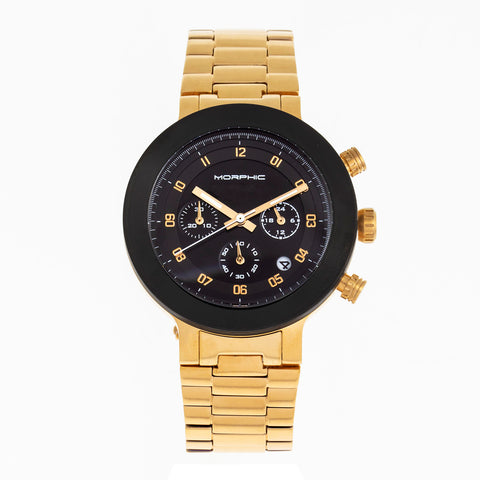 Morphic M78 Series Chronograph Bracelet Watch - Gold/Black MPH7805