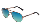 Breed Leo Titanium Polarized Sunglasses - Brown/Blue-Green BSG051BN