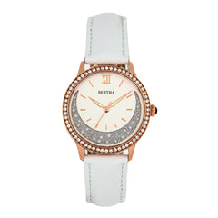 Bertha Dolly Leather-Band Watch - White  BTHBS1005