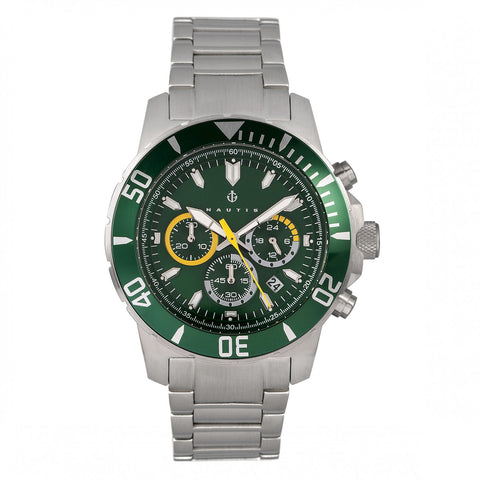 Nautis Dive Chrono 500 Chronograph Bracelet Watch - Green - 17065-I 17065-I