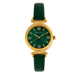 Bertha Jasmine Leather-Band Watch - Green BTHBR9604