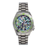 Shield Atlantis Abalone Bracelet Watch w/Date - Silver SLDSH108-1