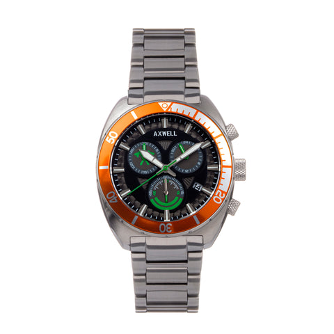 Axwell Minister Chronograph Bracelet Watch w/Date - Orange - AXWAW105-1 AXWAW105-1