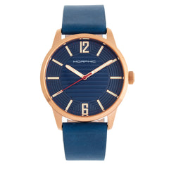 Morphic M77 Series Leather-Band Watch - Blue MPH7705