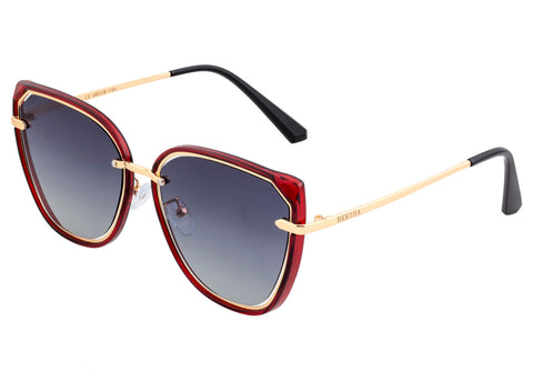 Bertha Rylee Polarized Sunglasses - Red/Black BRSBR041RD