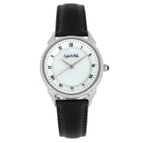 Sophie and Freda Mykonos Mother-Of-Pearl Leather-Band Watch - Black SAFSF5501