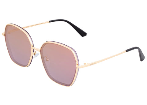 Bertha Emilia Polarized Sunglasses - Gold/Purple-Gold BRSBR037PU