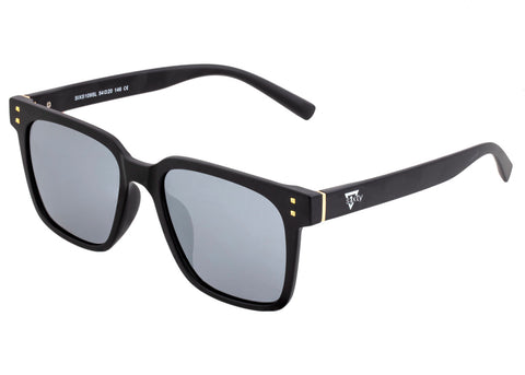 Sixty One Carpi Polarized Sunglasses - Black/Silver SIXS109SL