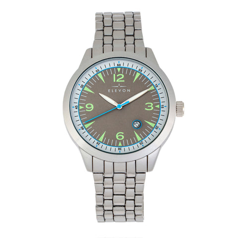 Elevon Atlantic Bracelet Watch w/Date - Silver/Grey ELE119-3