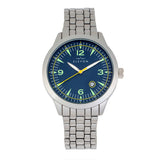 Elevon Atlantic Bracelet Watch w/Date - Silver/Blue ELE119-4