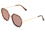 Bertha Ariana Polarized Sunglasses - Tortoise/Brown BRSBR038BN