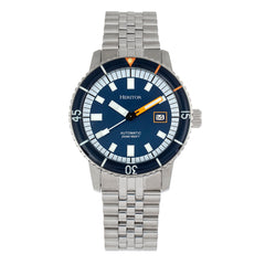 Heritor Automatic Edgard Bracelet Diver's Watch w/Date - Navy HERHR9103