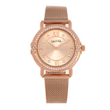Sophie and Freda Reno Bracelet Watch w/Swarovski Crystals - Rose Gold SAFSF5404
