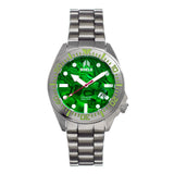 Shield Atlantis Abalone Bracelet Watch w/Date - Green SLDSH108-3