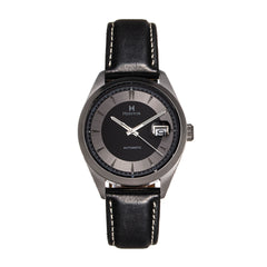 Heritor Automatic Ashton Leather-Band Watch w/Date - Black - HERHS1403 HERHS1403