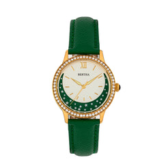 Bertha Dolly Leather-Band Watch - Green  BTHBS1004