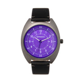 Breed Victor Leather-Band Watch - Purple/Black - BRD9206 BRD9206