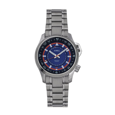 Axwell Vertigo Bracelet Watch w/Date - Blue - AXWAW101-4 AXWAW101-4