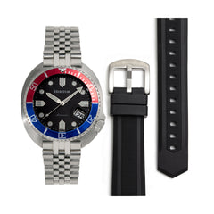 Heritor Automatic Matador Box Set with Interchangable Bands and Date Display - Red/Blue HERHR9303