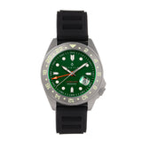 Nautis Global Dive Rubber-Strap Watch w/Date - Forest Green - 18093R-D 18093R-D