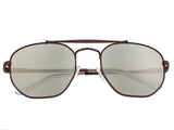 Sixty One Stockton Polarized Sunglasses - Brown/Silver SIXS103BN