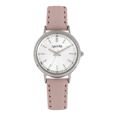 Sophie & Freda Berlin Leather-Band Watch - Light Pink SAFSF4804