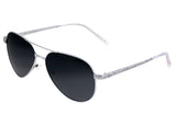 Breed Void Titanium Polarized Sunglasses - Silver/Black BSG059SL