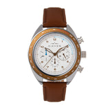 Elevon Bombardier Chronograph Leather-Strap Watch - Bronze - ELE127-3 ELE127-3