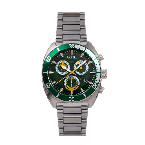 Axwell Minister Chronograph Bracelet Watch w/Date - Green - AXWAW105-5 AXWAW105-5