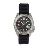 Nautis Global Dive Rubber-Strap Watch w/Date - Grey - 18093R-B 18093R-B