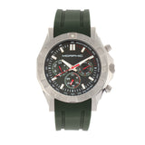Morphic M75 Series Tachymeter Strap Watch w/Day/Date - Silver/Green MPH7502