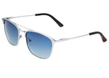 Breed Zodiac Titanium Polarized Sunglasses - Silver/Blue BSG053SL