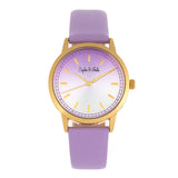 Sophie and Freda San Diego Leather-Band Watch - Purple SAFSF5104