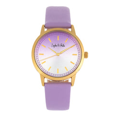Sophie and Freda San Diego Leather-Band Watch - Purple SAFSF5104