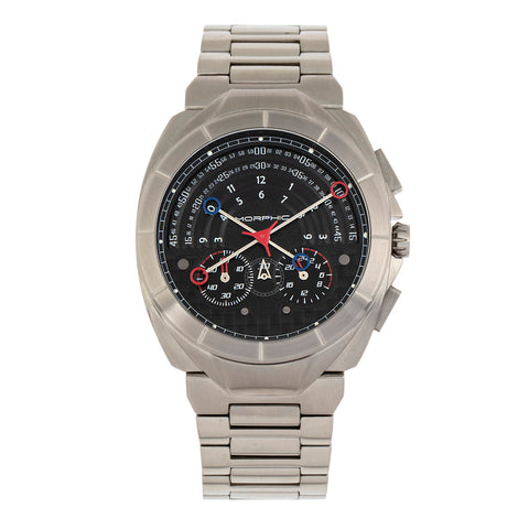 Morphic M79 Series Chronograph Bracelet Watch - Silver/Black MPH7902