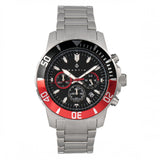 Nautis Dive Chrono 500 Chronograph Bracelet Watch - Black/Red - 17065-J 17065-J