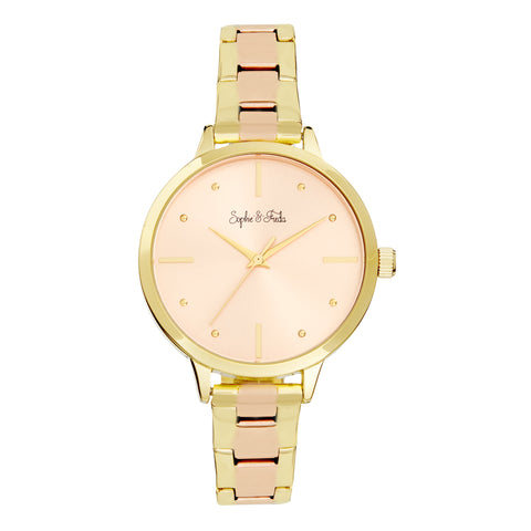 Sophie and Freda Milwaukee Bracelet Watch - Gold/Rose Gold SAFSF5803