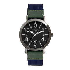 Elevon Mach 5 Canvas-Band Watch w/Date - Green ELE123-4