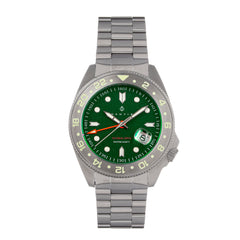 Nautis Global Dive Bracelet Watch w/Date - Forest Green - 18093G-D 18093G-D