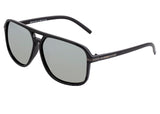 Simplify Reed Polarized Sunglasses - Black/Silver SSU121-SL